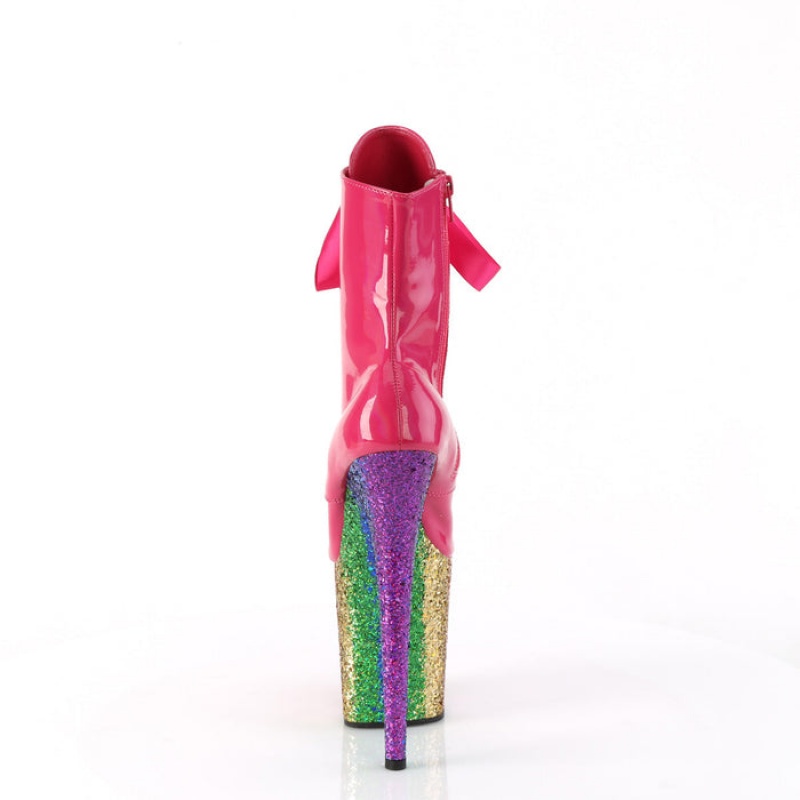 Pleaser Flamingo-1020HG Støvler Dame Rosa Multicolor | 175-AVSRYB