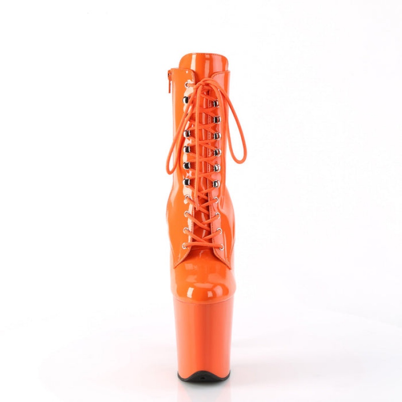 Pleaser Flamingo-1020 Støvler Dame Oransje | 039-RDONLA