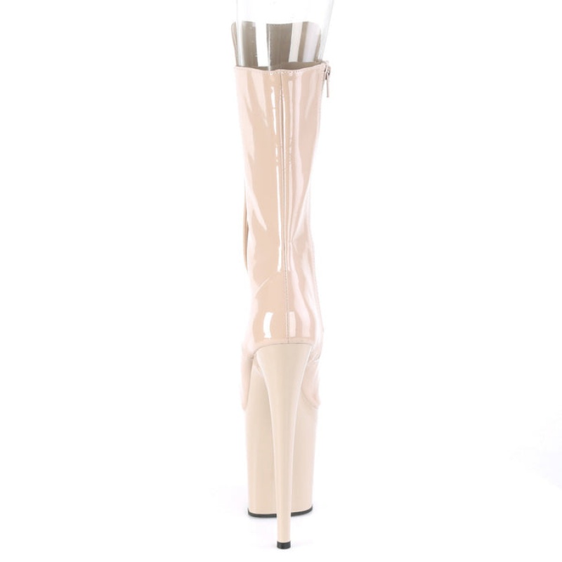 Pleaser Flamingo-1051 Støvler Dame Beige | 478-JZMXBL