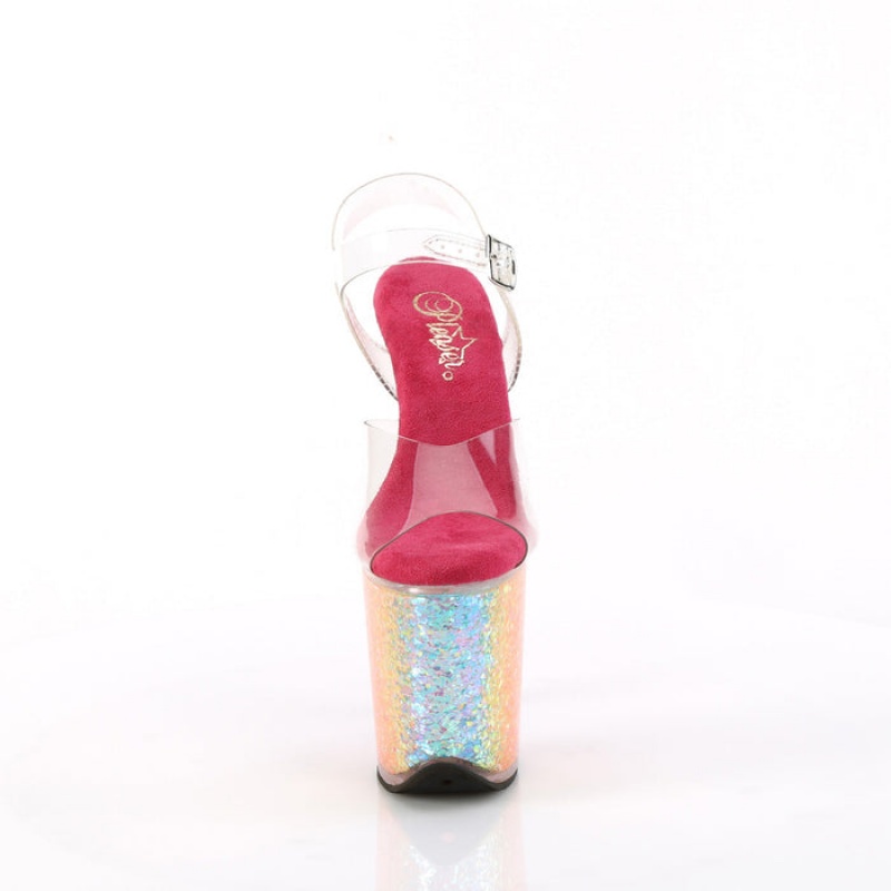 Pleaser Flamingo-808RG-02 Sandaler Dame Multicolor | 293-IKPAQD