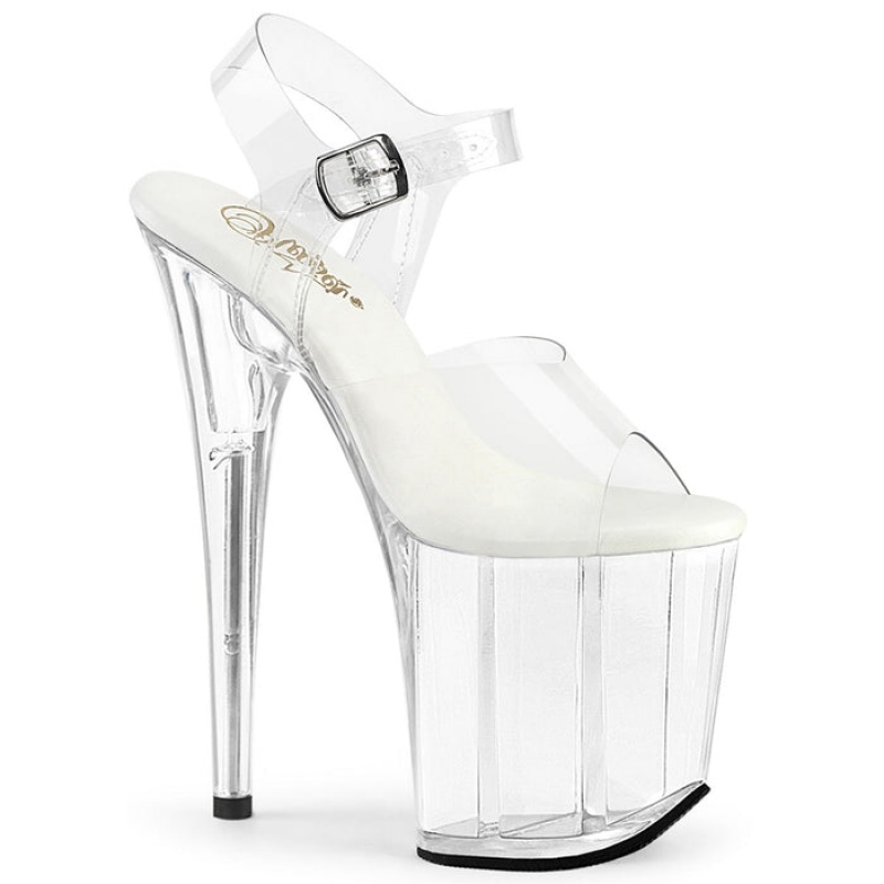 Pleaser Flamingo-808VL Sandaler Dame Clear | 287-JHLOVB