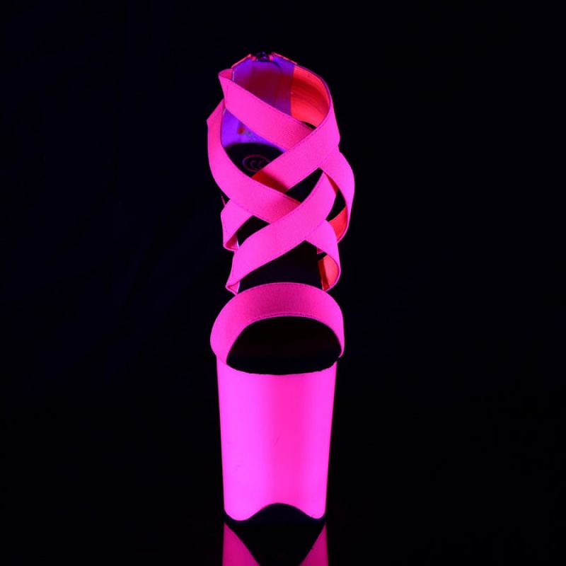 Pleaser Flamingo-869UV Sandaler Dame Rosa | 730-UXOYPI