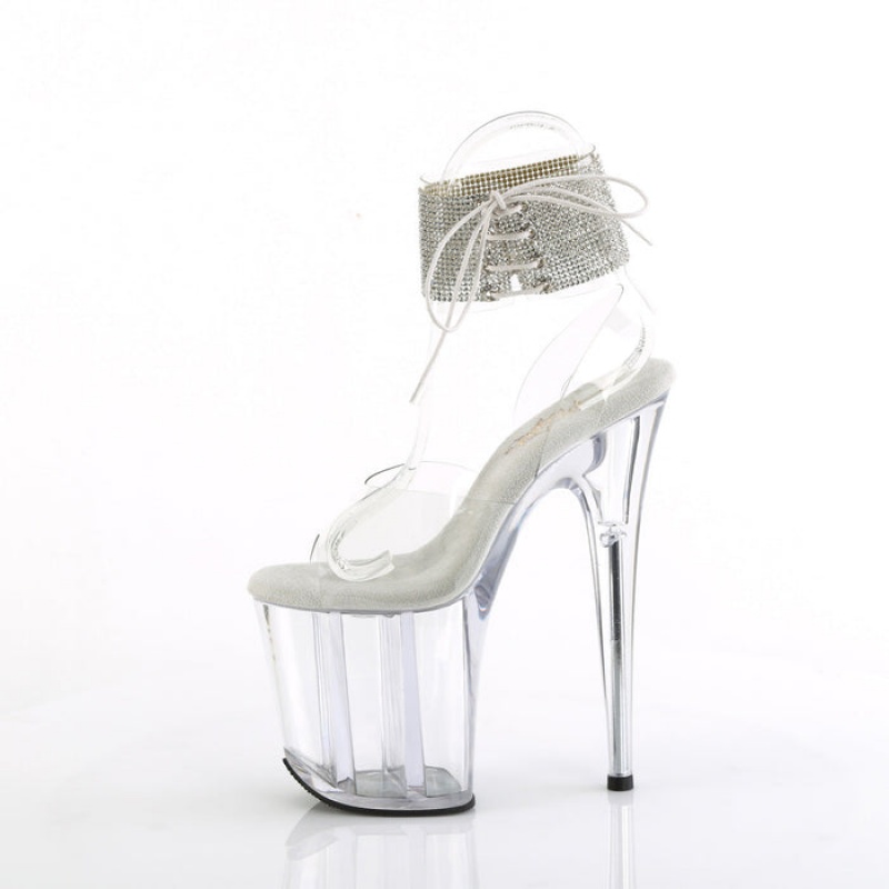 Pleaser Flamingo-891-2RS Sandaler Dame Clear | 231-MHXNOU