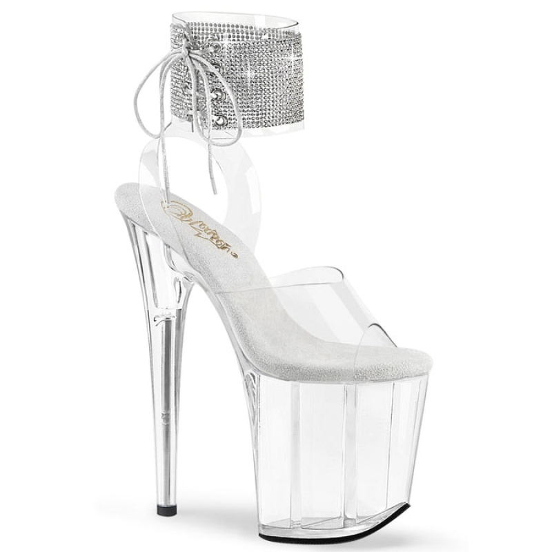 Pleaser Flamingo-891-2RS Sandaler Dame Clear | 231-MHXNOU