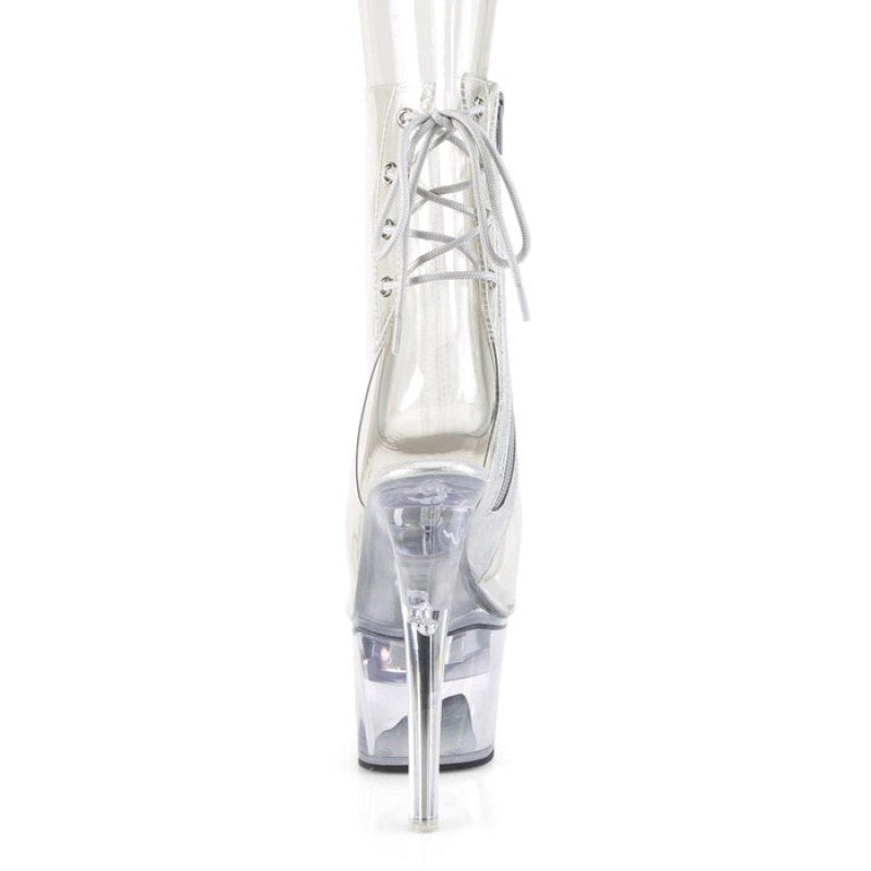 Pleaser Flashdance-1018C-7 Støvler Dame Clear | 830-NKXTLA