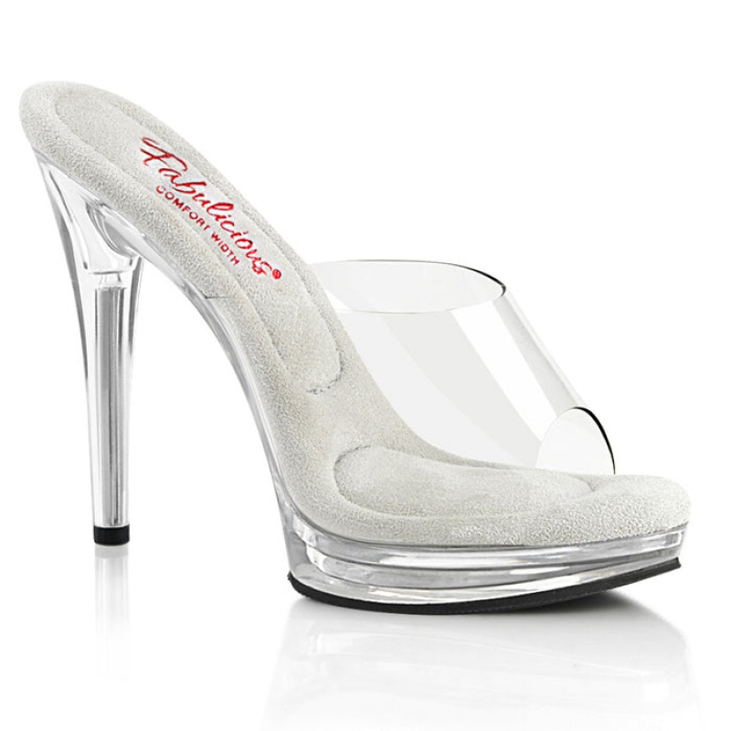 Pleaser Glory-501 Badesandaler Dame Clear | 206-KPBURL