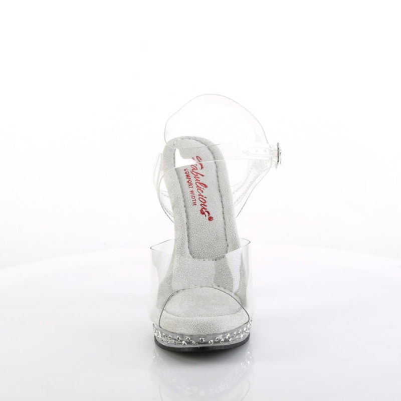 Pleaser Glory-508SDT Sandaler Dame Clear | 458-ULNCSM