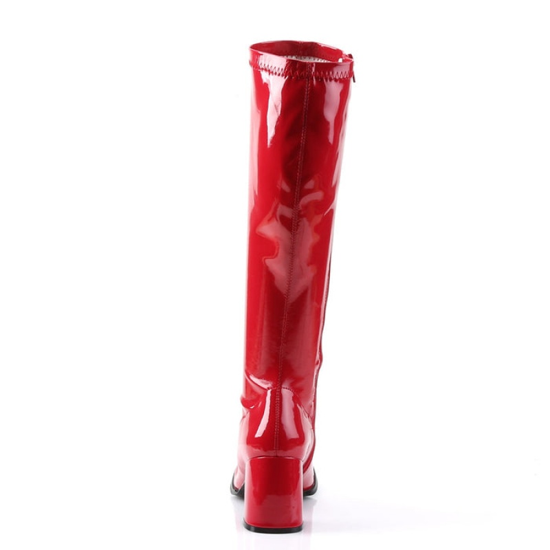 Pleaser Gogo-300 Støvler Dame Rød | 627-LBWIJU