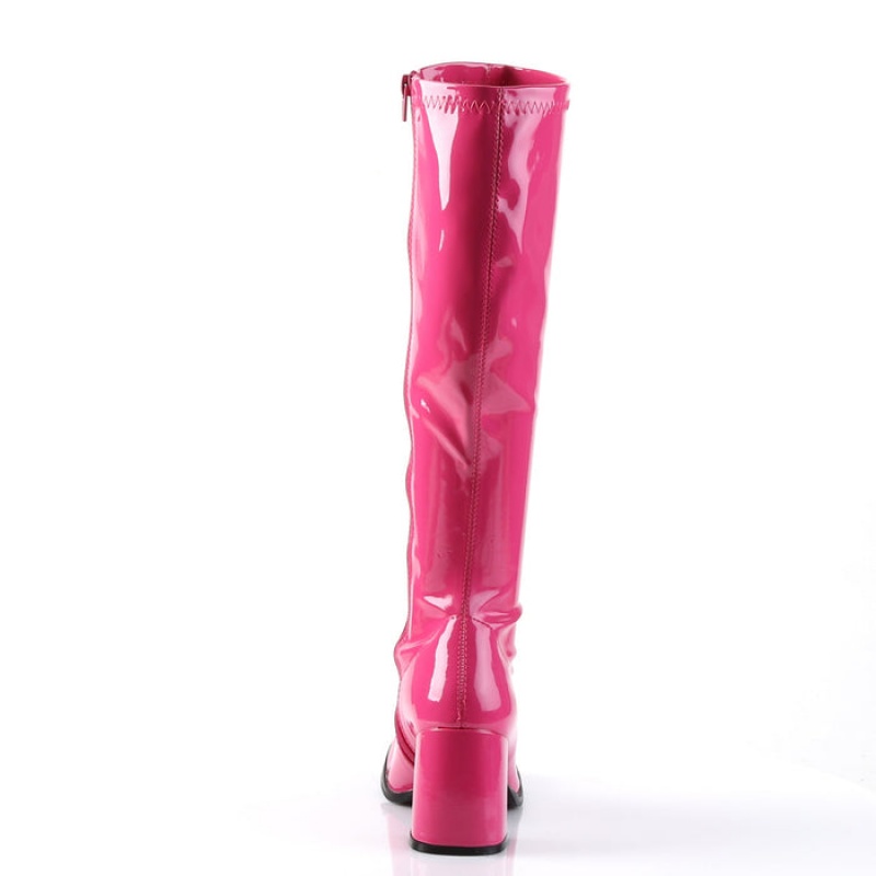 Pleaser Gogo-300 Støvler Dame Rosa | 396-BGODYW