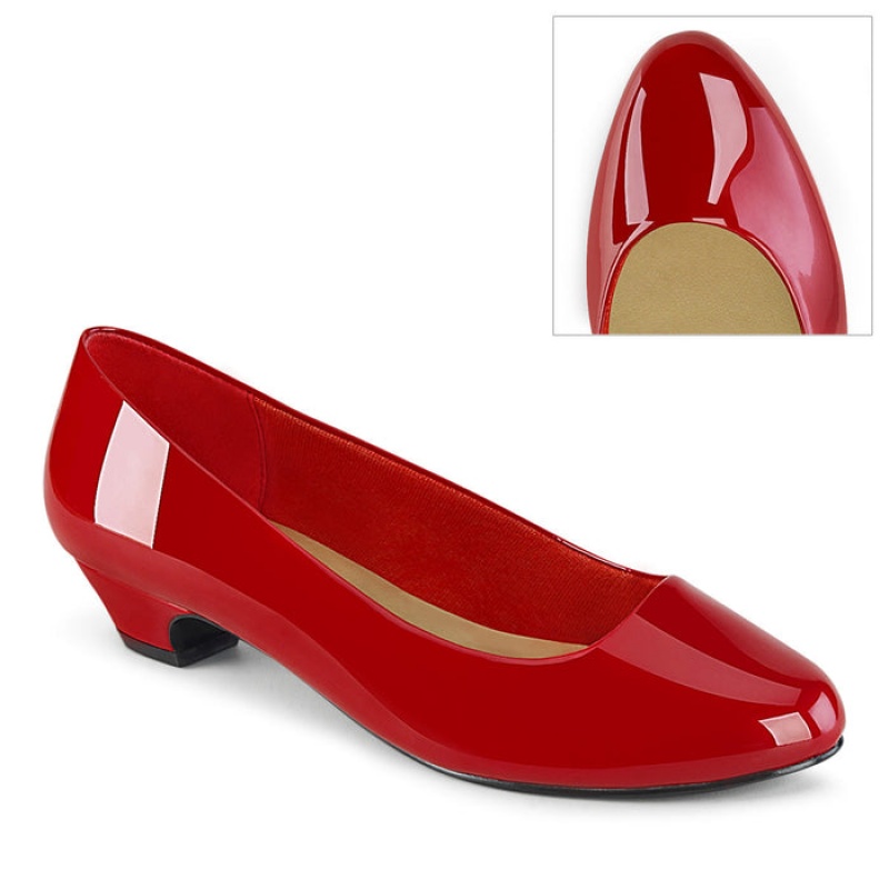 Pleaser Gwen-01 Pumps Dame Rød | 420-JHPYLS