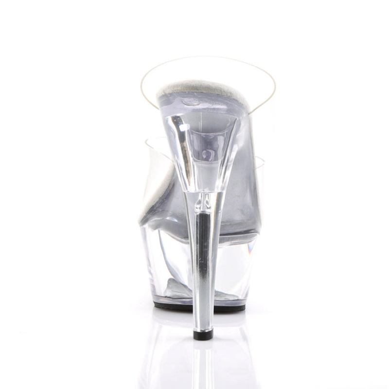 Pleaser Kiss-202 Badesandaler Dame Clear | 318-FNVLBT