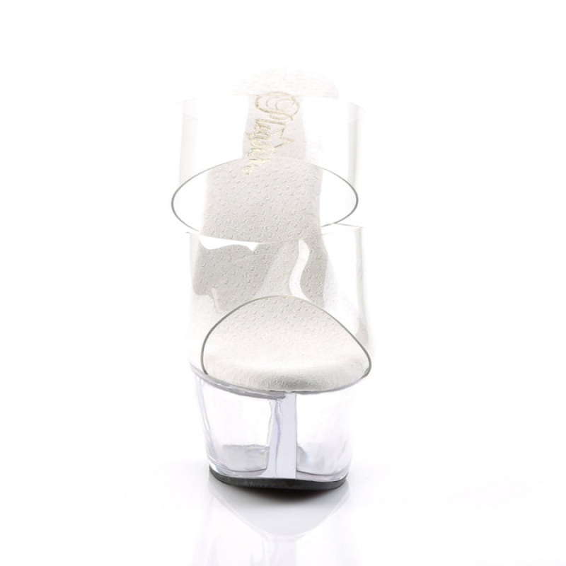 Pleaser Kiss-202 Badesandaler Dame Clear | 318-FNVLBT