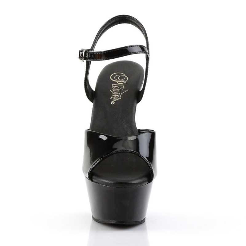 Pleaser Kiss-209VL Sandaler Dame Svarte | 958-GBHWRP