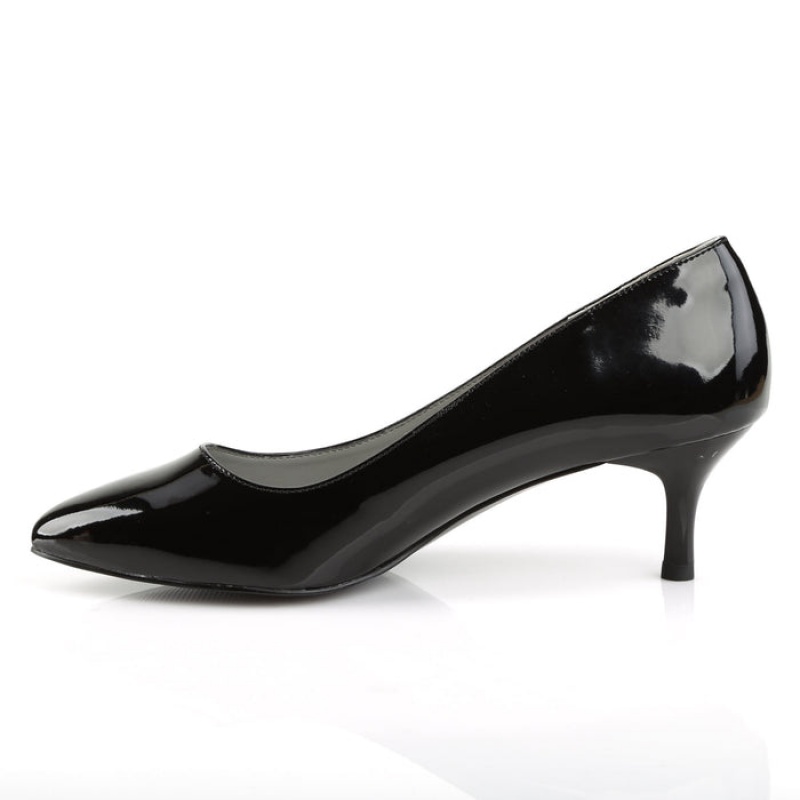 Pleaser Kitten-01 Pumps Dame Svarte | 851-TENLVA