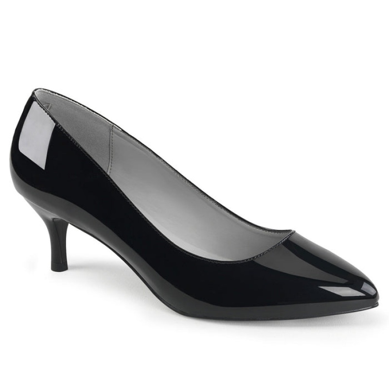 Pleaser Kitten-01 Pumps Dame Svarte | 851-TENLVA