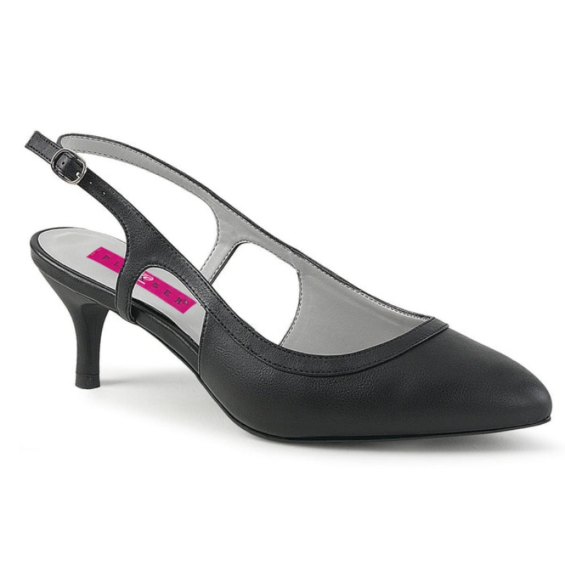 Pleaser Kitten-02 Pumps Dame Svarte | 578-HSMUNO