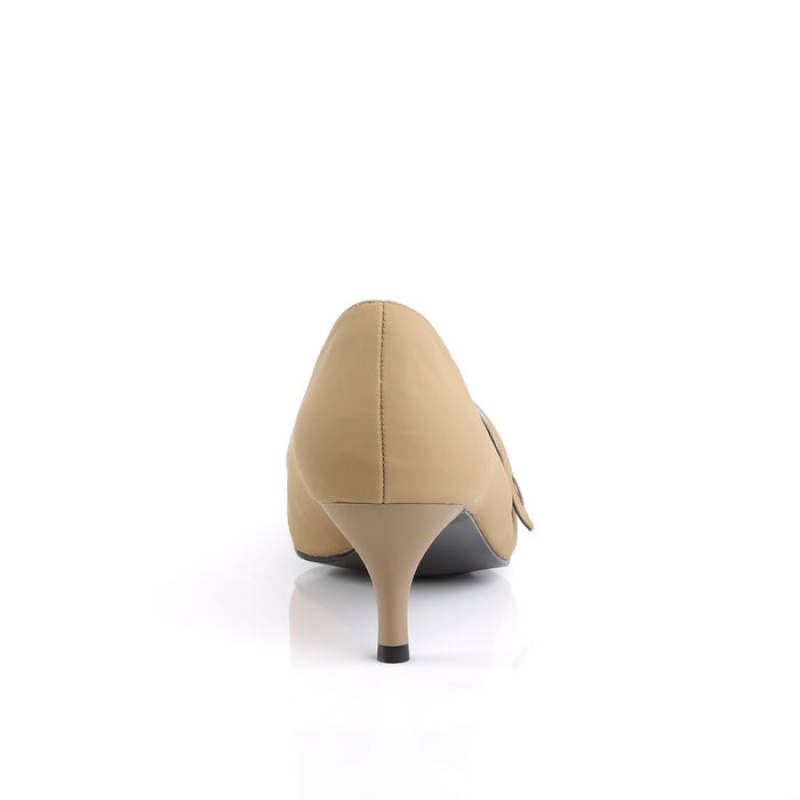 Pleaser Kitten-03 Pumps Dame Beige | 976-ZPBGSK