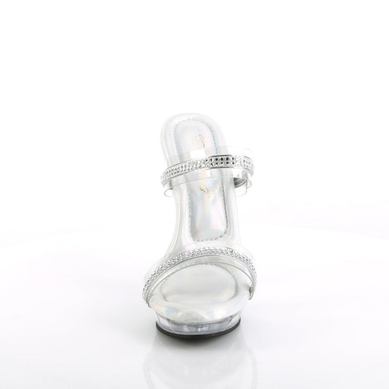 Pleaser Lip-102-2 Badesandaler Dame Clear | 869-VINSPD