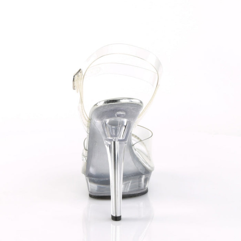 Pleaser Lip-108R Sandaler Dame Clear | 860-KUFDCL