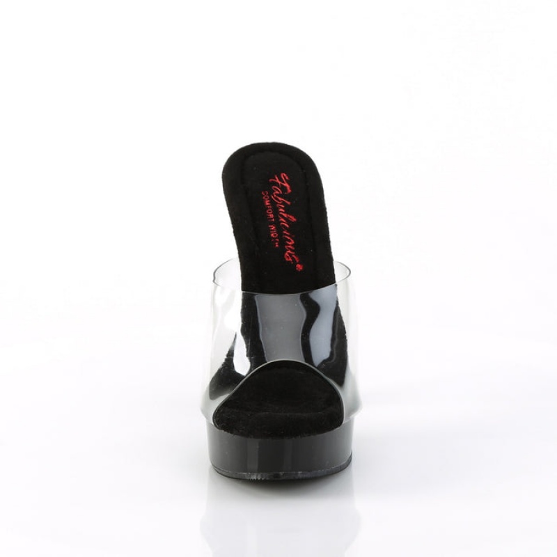 Pleaser Majesty-501 Badesandaler Dame Svarte | 907-RHJFLQ