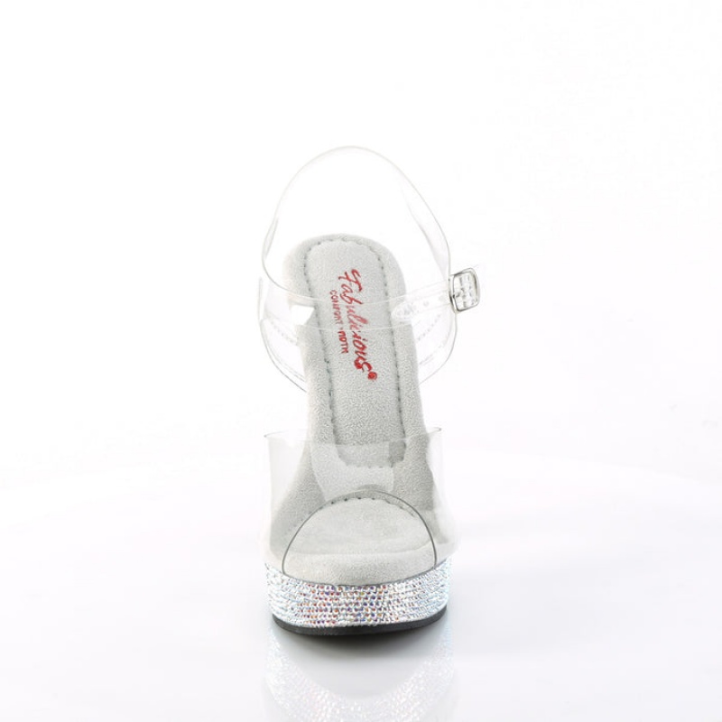 Pleaser Majesty-508DM Sandaler Dame Clear | 507-DAUCOR