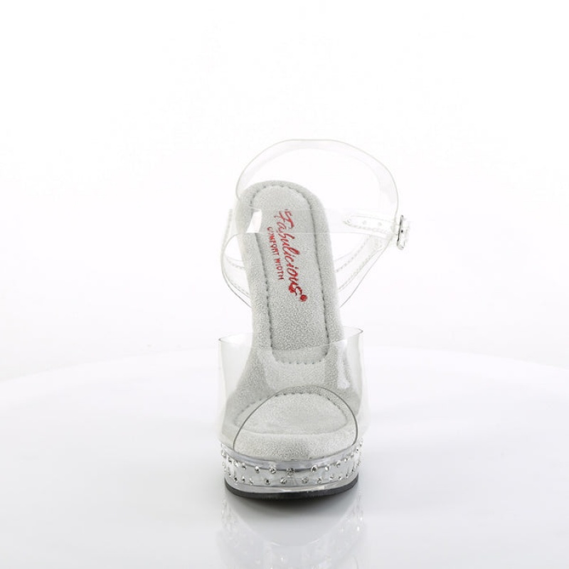 Pleaser Majesty-508SDT Sandaler Dame Clear | 354-SZQFIR