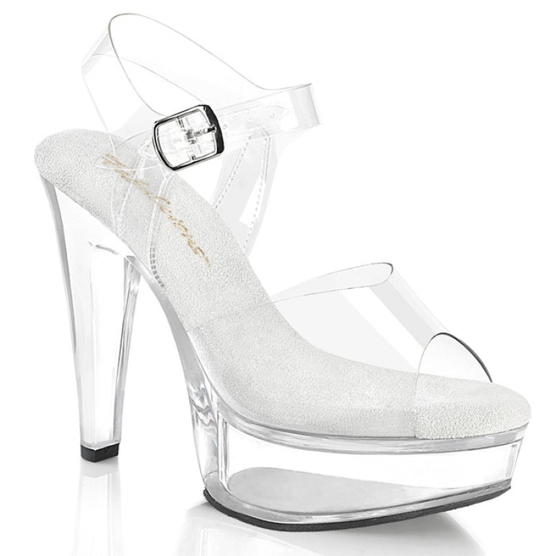 Pleaser Martini-508 Sandaler Dame Clear | 163-KHBZET