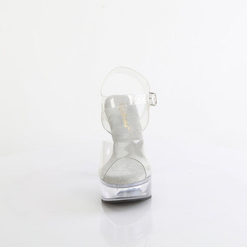 Pleaser Martini-508 Sandaler Dame Clear | 163-KHBZET