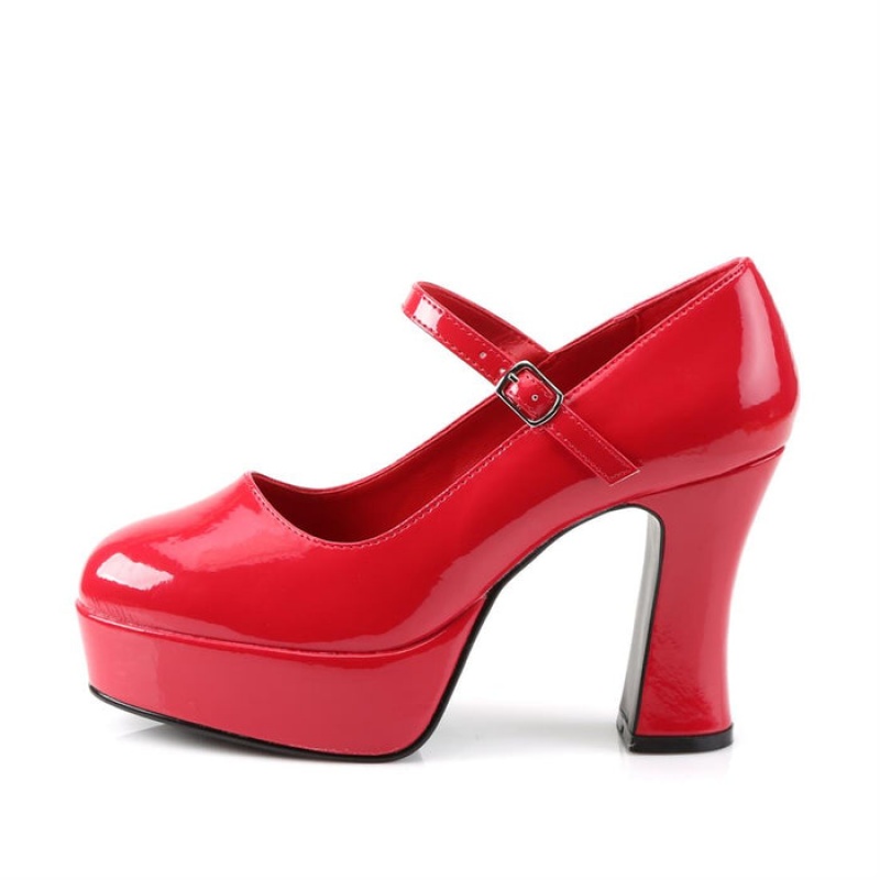 Pleaser Maryjane-50 Pumps Dame Rød | 817-ODWBER