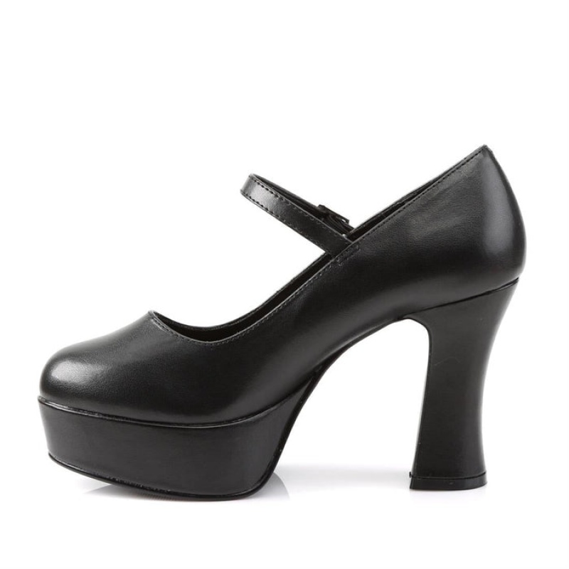 Pleaser Maryjane-50 Pumps Dame Svarte | 214-DHEFPK