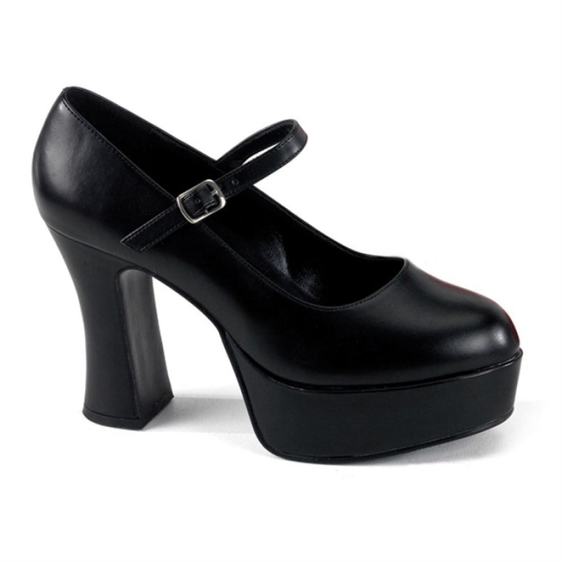 Pleaser Maryjane-50 Pumps Dame Svarte | 214-DHEFPK