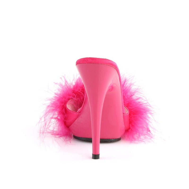 Pleaser Poise-501F Badesandaler Dame Rosa | 957-VQYGWH