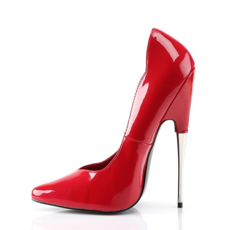 Pleaser Scream-01 Pumps Dame Rød | 510-HWNPJV