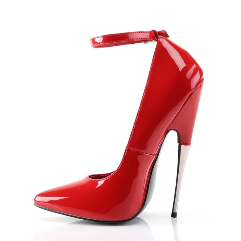 Pleaser Scream-12 Pumps Dame Rød | 410-IDQBUT