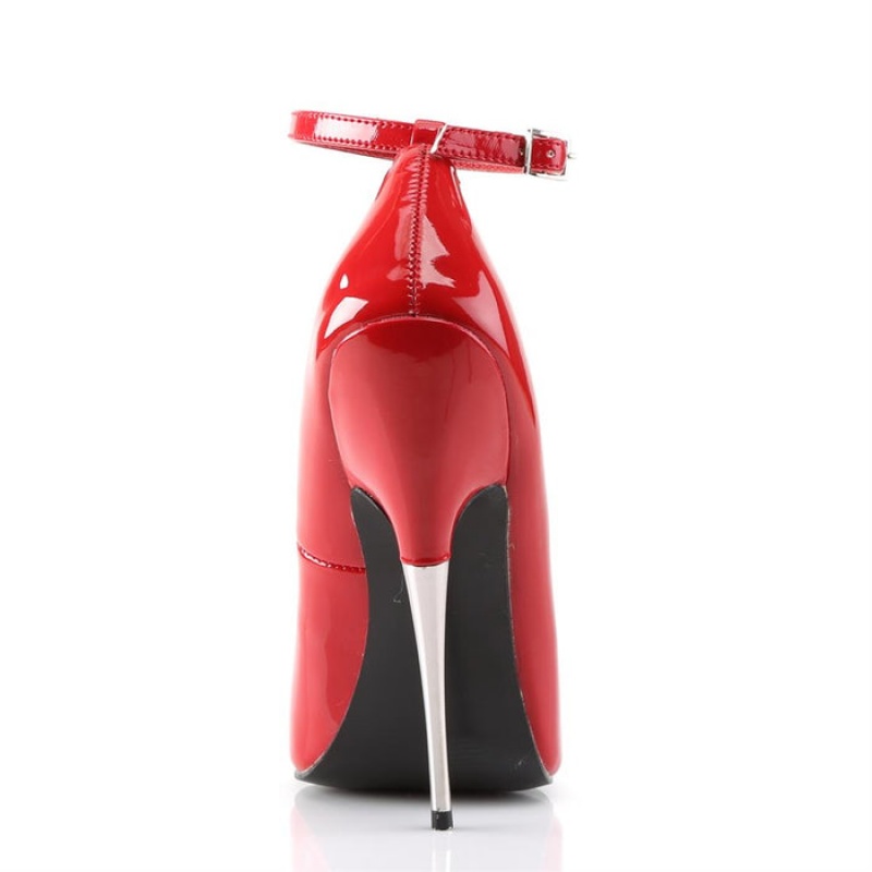 Pleaser Scream-12 Pumps Dame Rød | 410-IDQBUT