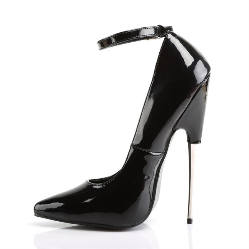 Pleaser Scream-12 Pumps Dame Svarte | 189-YUNXKQ