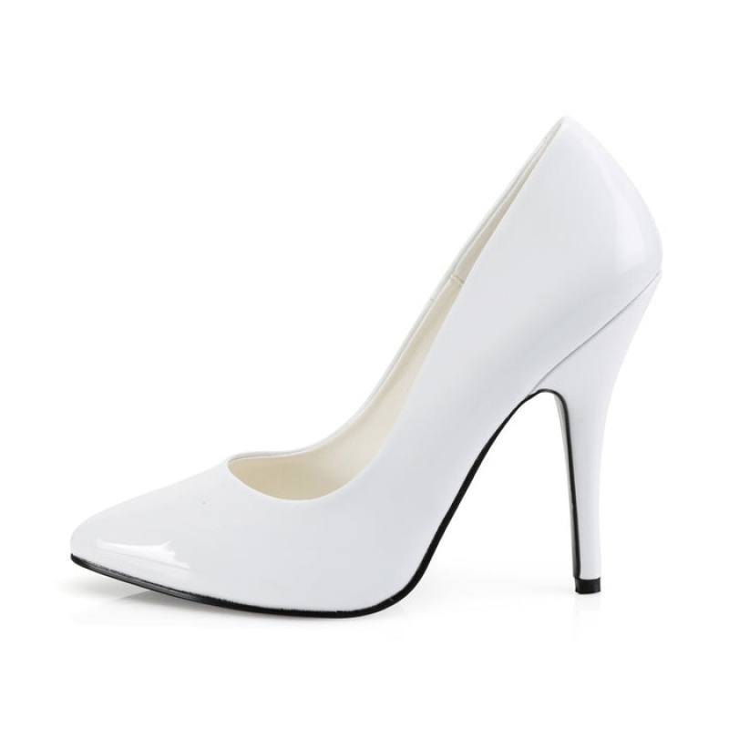 Pleaser Seduce-420 Pumps Dame Hvite | 452-SRBWCJ