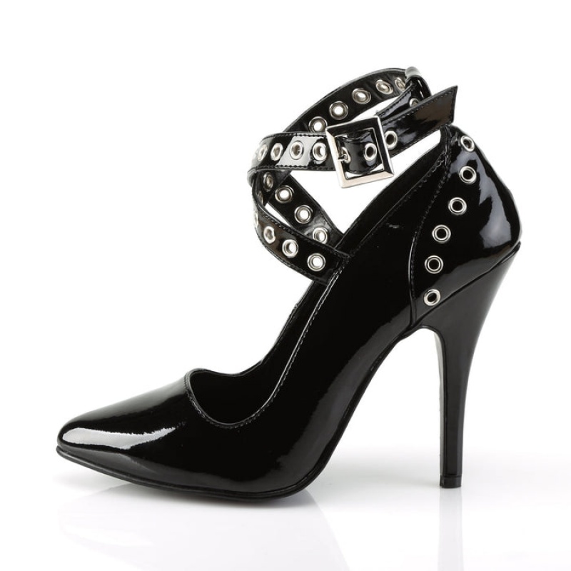 Pleaser Seduce-443 Pumps Dame Svarte | 943-FKIESJ