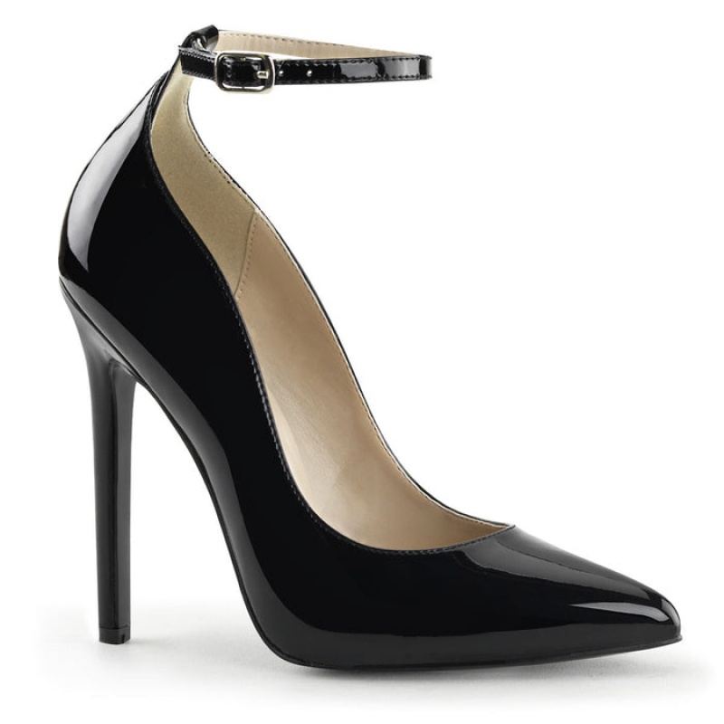 Pleaser Sexy-23 Pumps Dame Svarte | 894-UBJXIN