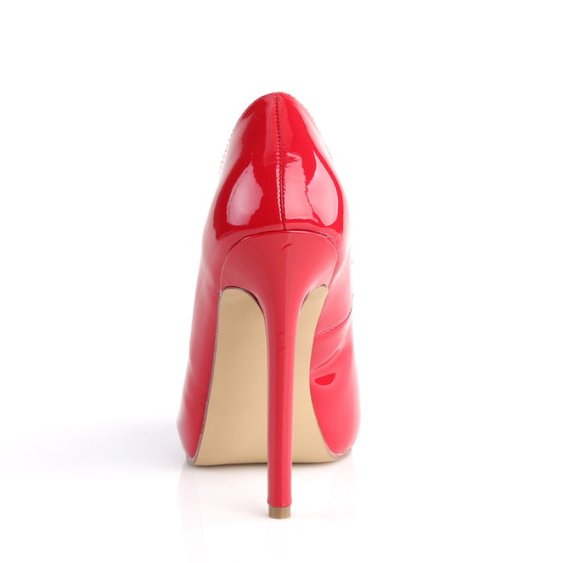 Pleaser Sexy-42 Pumps Dame Rød | 075-EWULST