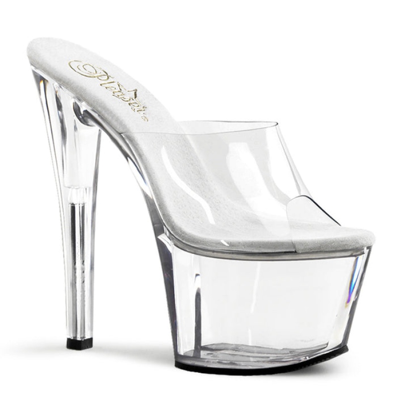 Pleaser Sky-301 Badesandaler Dame Clear | 247-WKXTCJ