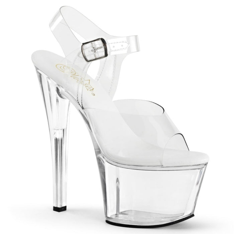 Pleaser Sky-308VL Sandaler Dame Clear | 165-NPWQJL