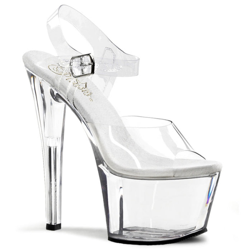 Pleaser Sky-308 Sandaler Dame Clear | 578-BSZQFK