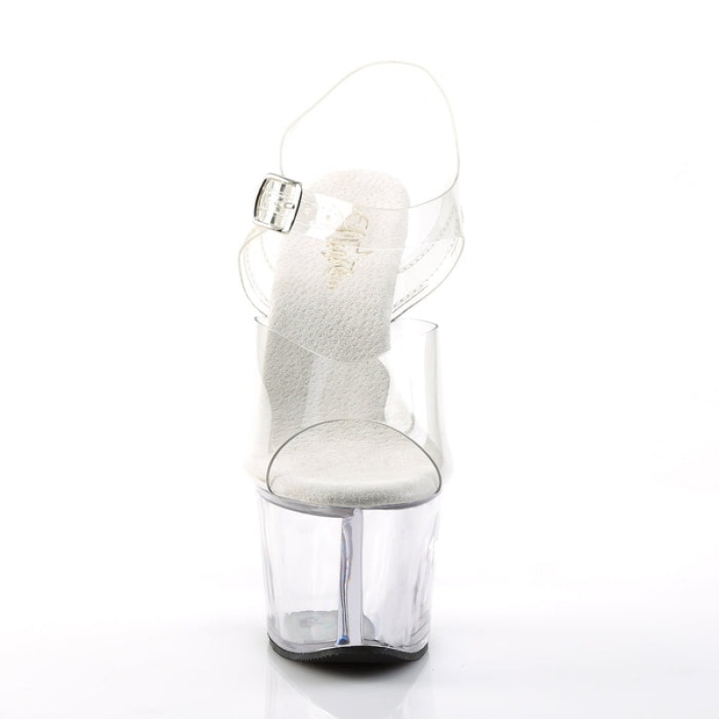 Pleaser Sky-308 Sandaler Dame Clear | 578-BSZQFK