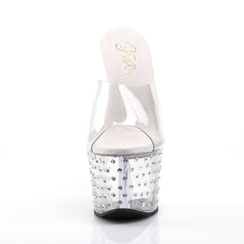 Pleaser Stardust-701 Badesandaler Dame Clear | 158-MPTEOW