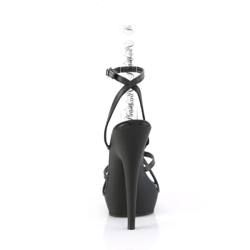 Pleaser Sultry-638 Sandaler Dame Svarte Svarte | 526-WCMEQX