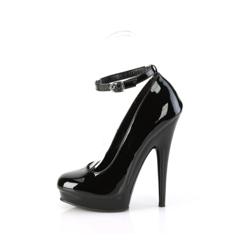 Pleaser Sultry-686 Pumps Dame Svarte | 923-EDOZUM