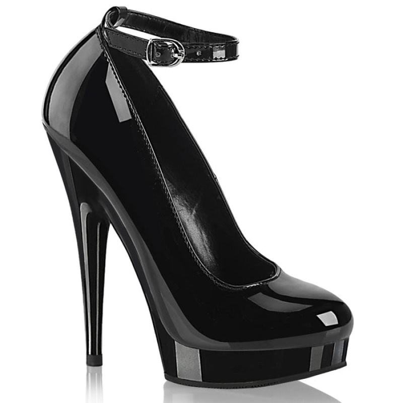 Pleaser Sultry-686 Pumps Dame Svarte | 923-EDOZUM