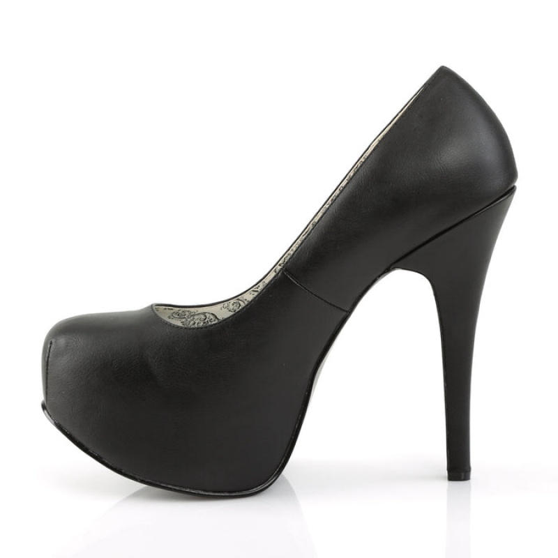 Pleaser Teeze-06W Pumps Dame Svarte | 354-XRUEMA