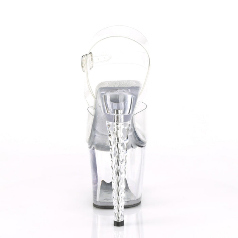 Pleaser Unicorn-708 Sandaler Dame Clear | 789-DPBKSM